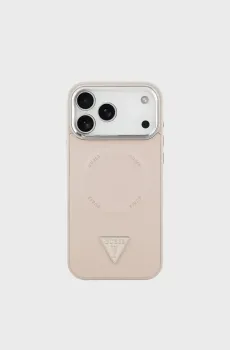 Пудровый чехол для телефона iPhone 17 Pro Max Розовый ONESIZE Guess GUHMP.17XPSDTSCMP;LOGO PINK