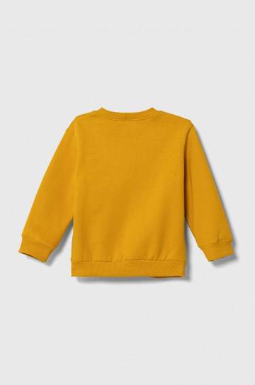 Детская кофта United Colors of Benetton цвет жёлтый с принтом Детская кофта United Colors of Benetton цвет жёлтый с принтом