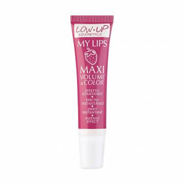 Блеск для увеличения объема губ Low Up Cosmetics My Lips Maxi Volume & Color Клубника, 10 мл Блеск для увеличения объема губ Low Up Cosmetics My Lips Maxi Volume & Color Клубника, 10 мл