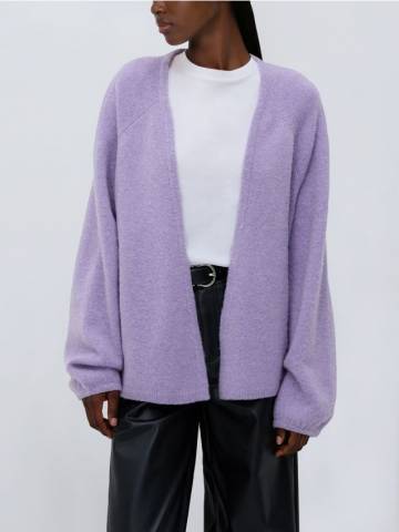 Reserved - Кардиган з домішкою вовни - лавандовий - 055GS-04X