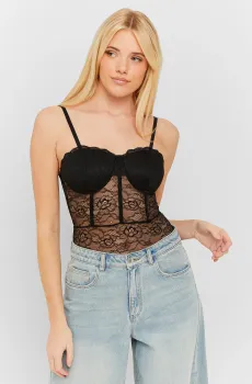 Женское черное боди Черный M Tally Weijl SBOPAVERONA