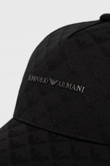 Кепка Emporio Armani цвет чёрный гладкая Кепка Emporio Armani цвет чёрный гладкая