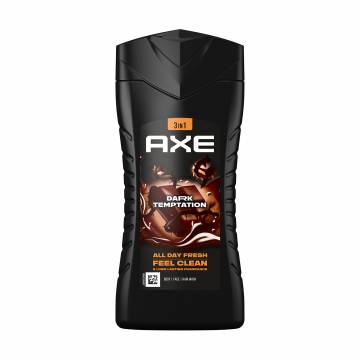 Гель для волос, лица и тела 3 в 1 Axe Dark Temptation All Day Fresh Body Face Hair Wash, 250 мл Гель для волос, лица и тела 3 в 1 Axe Dark Temptation All Day Fresh Body Face Hair Wash, 250 мл