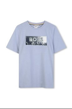 Детская хлопковая футболка BOSS