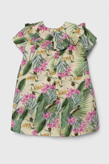 Детское платье Guess цвет зелёный mini расклешённая