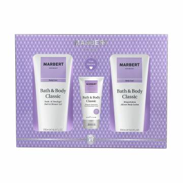 Подарочный набор Marbert Bath & Body Classic (гель для душа, 200 мл + лосьон для тела, 200 мл + крем для рук, 50 мл) Подарочный набор Marbert Bath & Body Classic (гель для душа, 200 мл + лосьон для тела, 200 мл + крем для рук, 50 мл)