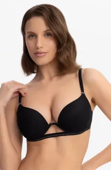 Женский черный бюстгальтер Черный 70B MARC&ANDRE W25-0516-17-RGM-LY
