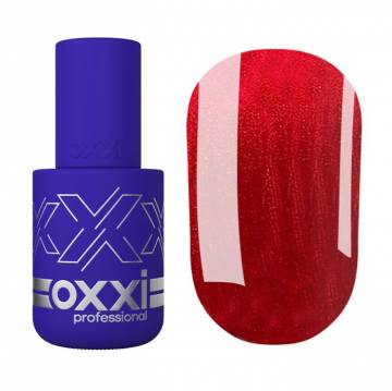 Гель-лак для ногтей Oxxi Professional 355 Красный с шиммером, 10 мл