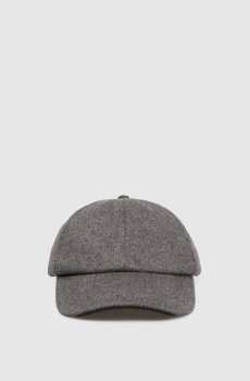 Серая кепка из кашемира