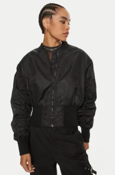 Женский черный бомбер Черный L HUGO 50517107;001