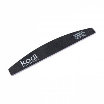 Пилка для ногтей Kodi Professional 180/180 грит полумесяц, черная, 178*28*4 мм Пилка для ногтей Kodi Professional 180/180 грит полумесяц, черная, 178*28*4 мм
