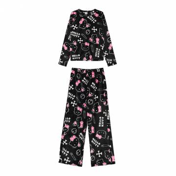 Cropp - Піжамний комплект із двох предметів Hello Kitty - чорний Cropp - Піжамний комплект із двох предметів Hello Kitty - чорний