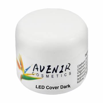 Гель для наращивания ногтей Avenir Cosmetics LED Cover Dark, телесно-бежевый, 15 мл Гель для наращивания ногтей Avenir Cosmetics LED Cover Dark, телесно-бежевый, 15 мл