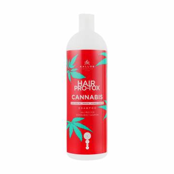 Шампунь для волос Kallos Cosmetics Hair Pro-Tox Cannabis Shampoo с маслом семян конопли, кератином и витаминным комплексом, 1 л Шампунь для волос Kallos Cosmetics Hair Pro-Tox Cannabis Shampoo с маслом семян конопли, кератином и витаминным комплексом, 1 л