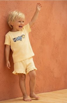 Трикотажний комплект - жовтий