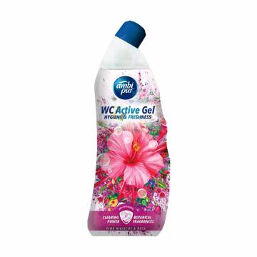 Гель для чистки туалета Ambi Pur WC Active Gel Гибискус и роза, 750 мл Гель для чистки туалета Ambi Pur WC Active Gel Гибискус и роза, 750 мл