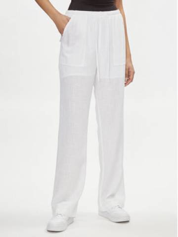 Tommy Jeans Штани з тканини Harper DW0DW17965 Білий Relaxed Fit Tommy Jeans Штани з тканини Harper DW0DW17965 Білий Relaxed Fit