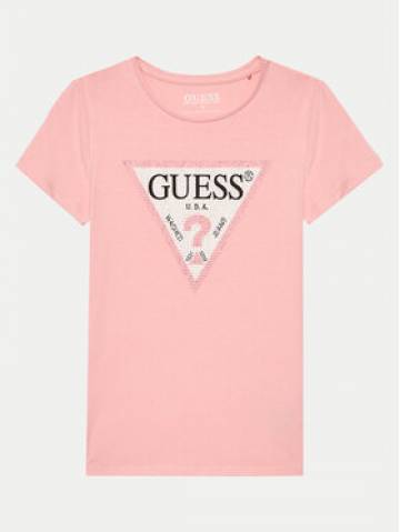 Guess Футболка J2YI51 K6YW1 Рожевий Regular Fit Guess Футболка J2YI51 K6YW1 Рожевий Regular Fit