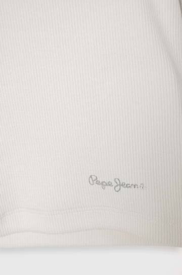 Детская футболка Pepe Jeans QUANISE цвет белый Детская футболка Pepe Jeans QUANISE цвет белый