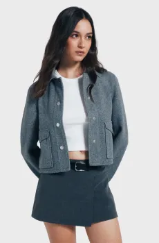 Женская серая куртка Серый 36 SPRINGFIELD 8272811