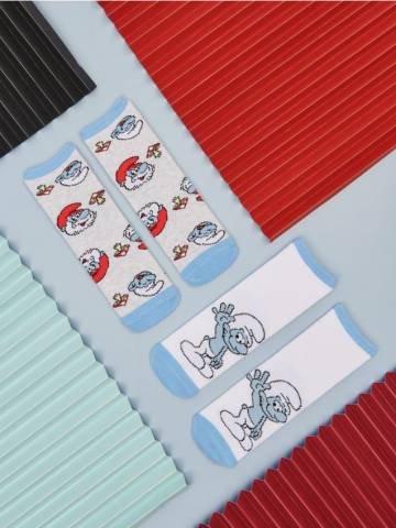 Шкарпетки, 2 пари Smurfs - різнобарвний Шкарпетки, 2 пари Smurfs - різнобарвний