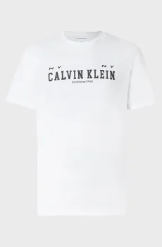 Мужская белая футболка COLL WORD Белый L Calvin Klein Jeans LV14RE817G