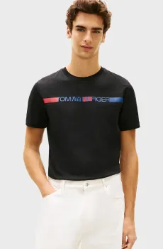 Мужская черная футболка BRAND LOVE Черный XL Tommy Hilfiger MW0MW42368