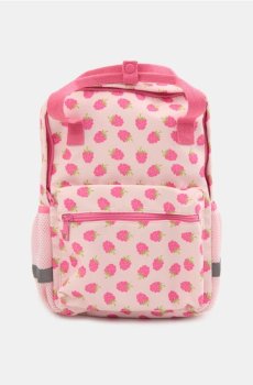 Рюкзак з малиновим візерунком і світловідбивними елементами - кремовий