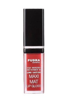 Матовый блеск для губ Pudra Cosmetics Maxi Matt Long Lasting Lip Gloss с протеинами шелка та провитамином B5, 15, 7 мл