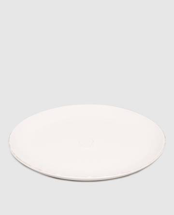 Белое керамическое блюдо с логотипом логотип