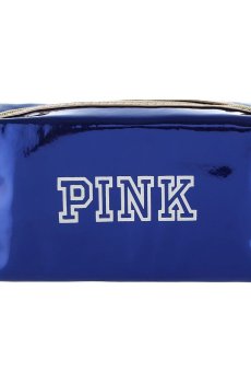 Косметичка Cosmo Shop Pink лаковая, 18.5*10.5*7.5 см, синяя, 1 шт (BA-003V)