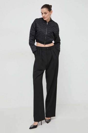 Куртка Silvian Heach женская цвет чёрный переходная oversize Куртка Silvian Heach женская цвет чёрный переходная oversize
