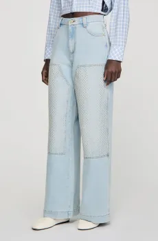 Женские голубые джинсы Голубой 34 Sandro SFPJE00792_Light bu jean