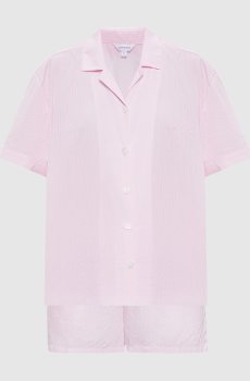 Розовая пижама в полоску