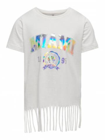 Kids ONLY Футболка 15296717 Білий Boxy Fit Kids ONLY Футболка 15296717 Білий Boxy Fit