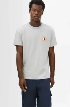 Мужская серая футболка TJM REG TOMMY CREST TEE Серый XL Tommy Jeans DM0DM20361