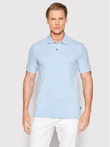 Boss Поло Pallas 50468362 Блакитний Regular Fit Boss Поло Pallas 50468362 Блакитний Regular Fit