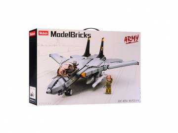 Конструктор Sluban Model Bricks Військовий літак F14 404 деталей (M38-B0755) Конструктор Sluban Model Bricks Військовий літак F14 404 деталей (M38-B0755)
