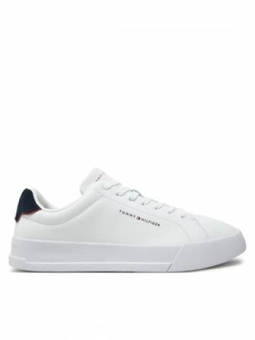 Tommy Hilfiger Снікерcи Th Court Lth Detail Ess FM0FM05367 Білий Tommy Hilfiger Снікерcи Th Court Lth Detail Ess FM0FM05367 Білий