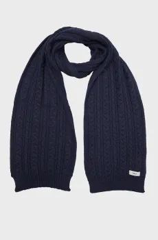 Мужской темно-синий шерстяной шарф Синий ONESIZE Mexx CB0125036M