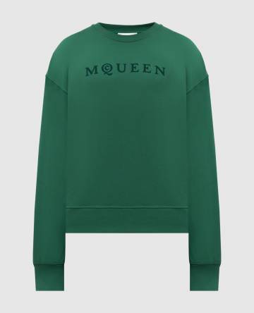 Зеленый свитшот с логотипом