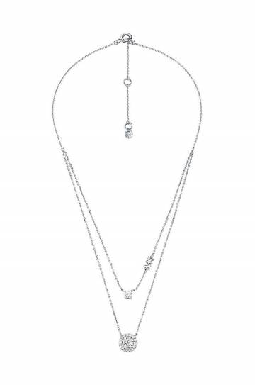 Серебряное колье Michael Kors MKC1591AN040 Серебряное колье Michael Kors MKC1591AN040