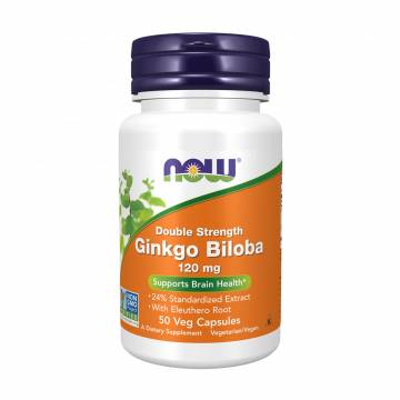 Гинкго билоба NOW Foods Double Strength Ginkgo Biloba 120 мг, 50 капсул Гинкго билоба NOW Foods Double Strength Ginkgo Biloba 120 мг, 50 капсул