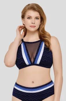 Женский темно-синий лиф от купальника Синий 44D MARC&ANDRE L2030-YP-602