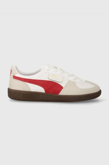 Кожаные кроссовки Puma Palermo цвет белый 396464 Кожаные кроссовки Puma Palermo цвет белый 396464