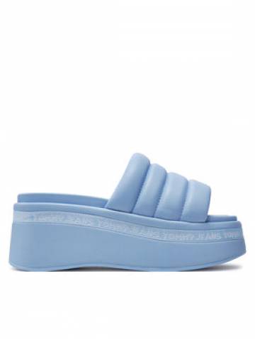 Tommy Jeans Шльопанці Tjw Wedge Sandal EN0EN02455 Cиній Tommy Jeans Шльопанці Tjw Wedge Sandal EN0EN02455 Cиній