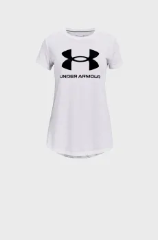 Детская белая футболка UA SPORTSTYLE LOGO SS Белый 8 Under Armour 1361182-100