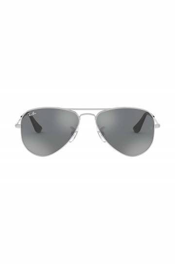 Детские солнцезащитные очки Ray-Ban Junior Aviator цвет серый 0RJ9506S-Lustrzane Детские солнцезащитные очки Ray-Ban Junior Aviator цвет серый 0RJ9506S-Lustrzane