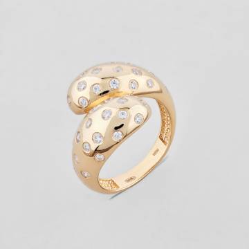 Серебряные кольца с позолотой Minimal 1924п Серебряные кольца с позолотой Minimal 1924п