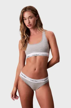 Женский серый топ UNLINED BRALETTE Серый XXS Calvin Klein LV00QF8493